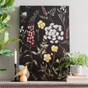 flowers & black background