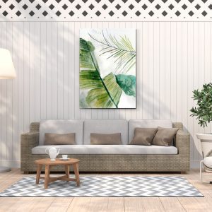 فروع اخضر & خلفيه بيضاء