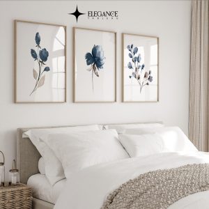 Navy Blue flowers