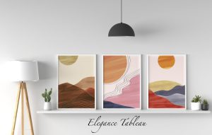 colorful mountains