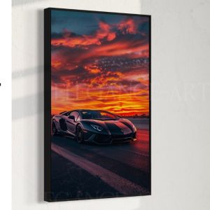 Lambo sunset